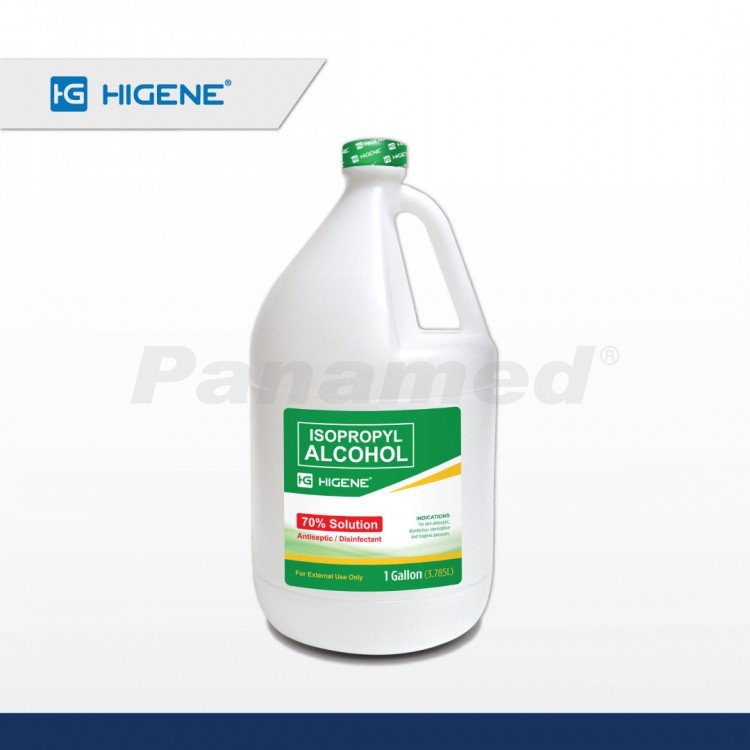 Higene 70% Isopropyl Alcohol, 1 galon
